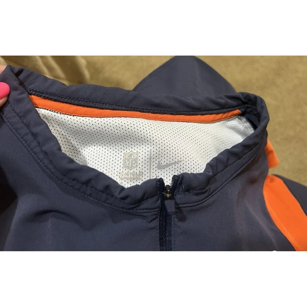 Chicago Bears Nike NFL 1/4 Pullover Zip Vented Athletic Size L